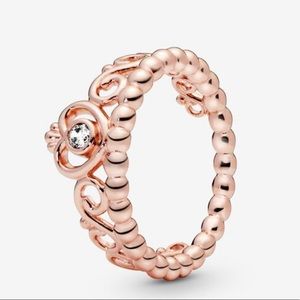 Rose Gold Pandora Princess Ring